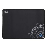 Adesso Gaming Mouse Pad Medium with Circular Logo Design for Esports 16in x 12in - Black