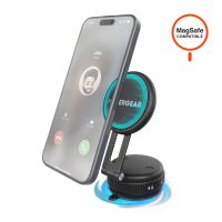 HyperGear Car Mount Mag Vac Magnetic with Multi-Surface Suction - Black