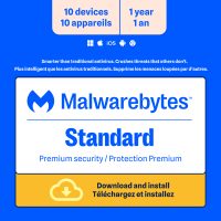 Malwarebytes Premium 10-Device 1-Year BIL PC/MAC/Android/iOS