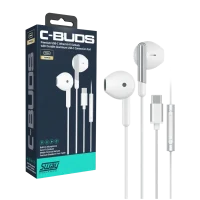 SWAY Earbuds Wired USB-C with Volume Control - White