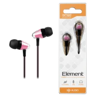 AMPD Earbuds Wired Element 3.5mm - Pink