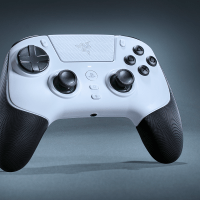 Razer PlayStation Gaming Controller Wireless Raiju V3 Pro TMR Thumbsticks with Swappable Caps 6 Remappable Buttons HyperTriggers for PS5 and PC - White
