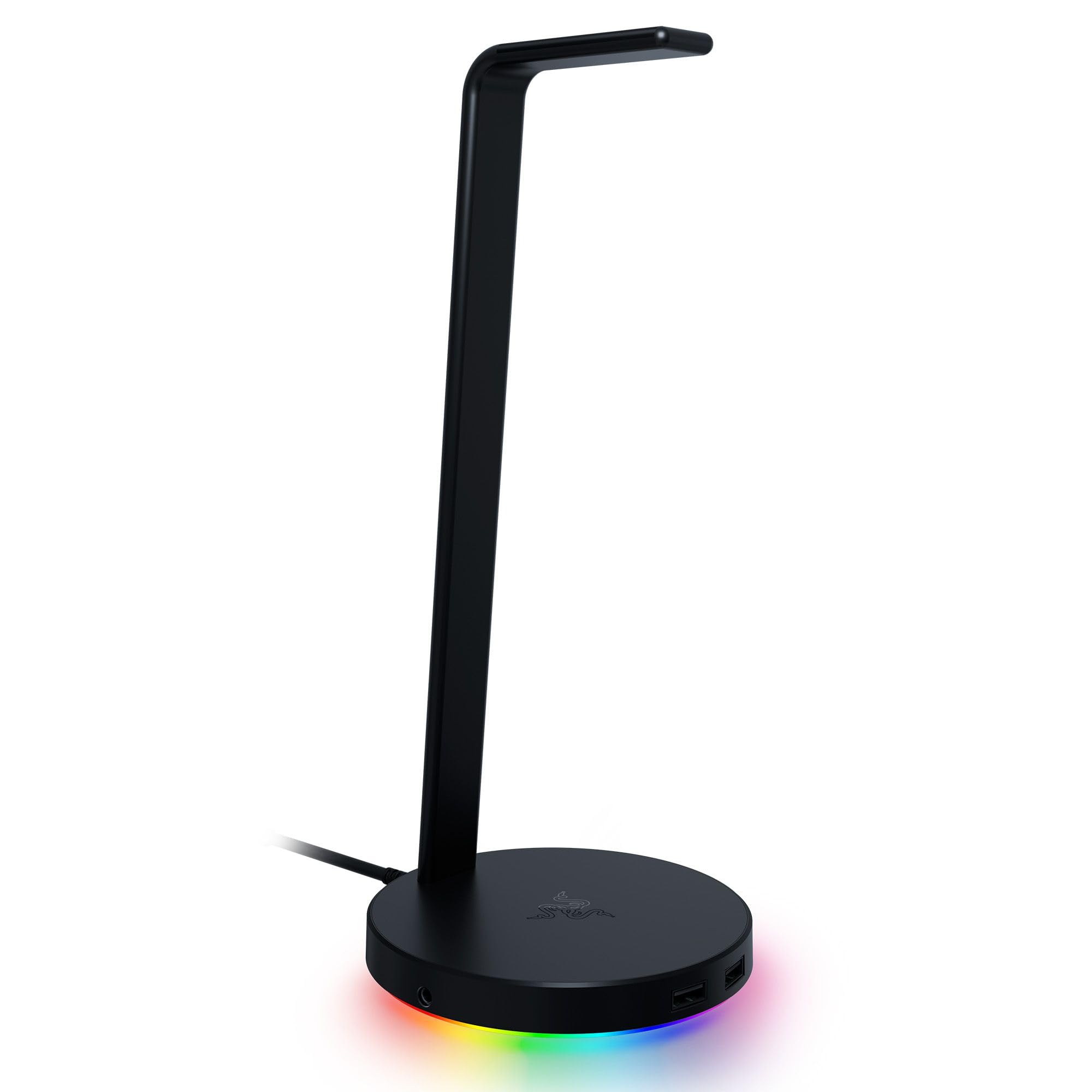 Razer Gaming Headset Stand Base Station V2 Chroma with Dual USB 3.1 Ports Built-In DAC 7.1 Surround Sound Chroma RGB – Black Razer Gaming Headset Stand Base Station V2 Chroma with Dual USB 3.1 Ports Built-In DAC 7.1 Surround Sound Chroma RGB - Black