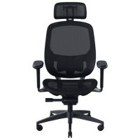 Razer Gaming Chair Fujin Pro Ergonomic Mesh Chair with 3D Headrest 4D Armrests 2D Lumbar Support Synchro-Tilt Technology - Black