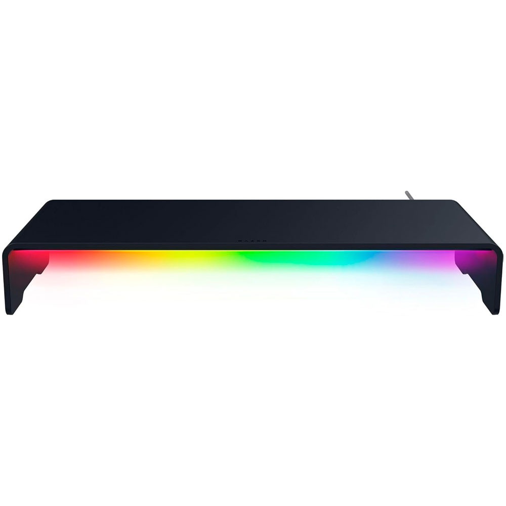 Razer Monitor Stand Chroma Aluminum Monitor Stand with 4-Port USB-C Hub HDMI 2.0 Chroma RGB – Black Razer Monitor Stand Chroma Aluminum Monitor Stand with 4-Port USB-C Hub HDMI 2.0 Chroma RGB - Black