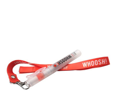 PROMO Whoosh! Lanyard with Spray Bottle and Cloth Attached PROMO Whoosh! Lanyard with Spray Bottle and Cloth Attached