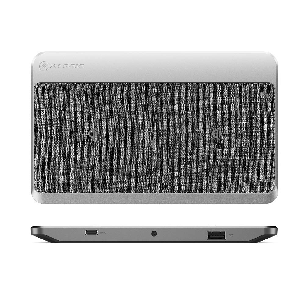 Alogic Power Hub Multi-Device Wireless & Charging Station Dual Wireless Charger USB-A (7.5W) and USB-C Power Delivery (18W) – Space Grey Alogic Power Hub Multi-Device Wireless & Charging Station Dual Wireless Charger USB-A (7.5W) and USB-C Power Delivery (18W) - Space Grey