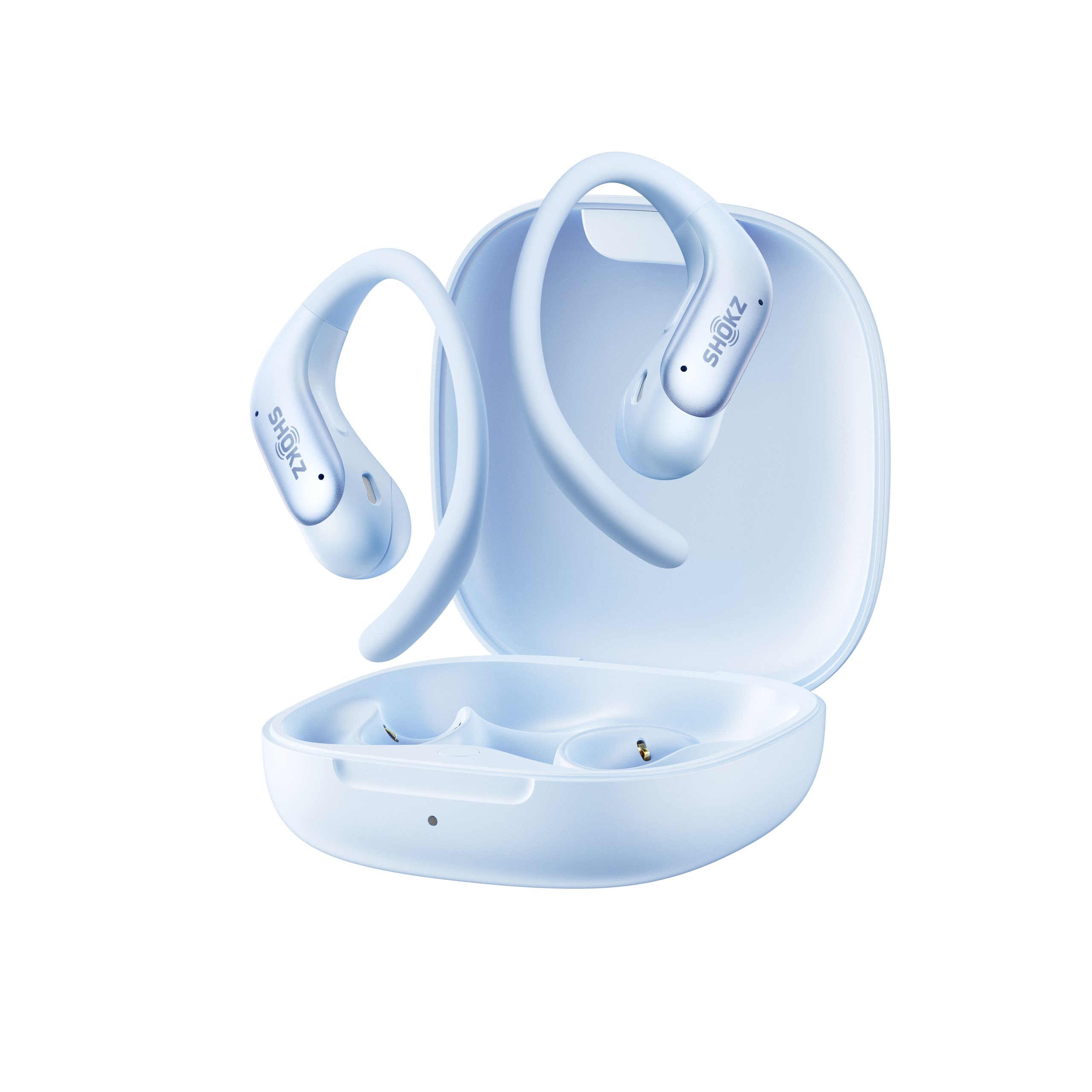 Shokz OpenFit Air 2 Blue Bluetooth Headset Smart Mic Around Ear Air Conduction – OpenBass – Water Resistant IP54 Shokz OpenFit Air 2 Blue Bluetooth Headset Smart Mic Around Ear Air Conduction - OpenBass - Water Resistant IP54