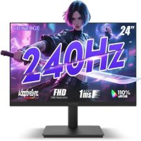 Viewedge Gaming Monitor 24in FHD (1920x1080p) up to 240hz VA panel with contrast ratio of Millions : 1 178-degree viewing angle and 1ms responsive time  - Black