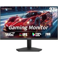 Viewedge Gaming Monitor 27in FHD (1920x1080p) up to 144hz VA panel with contrast ratio of Millions : 1 178-degree viewing angle and 1ms responsive time  - Black