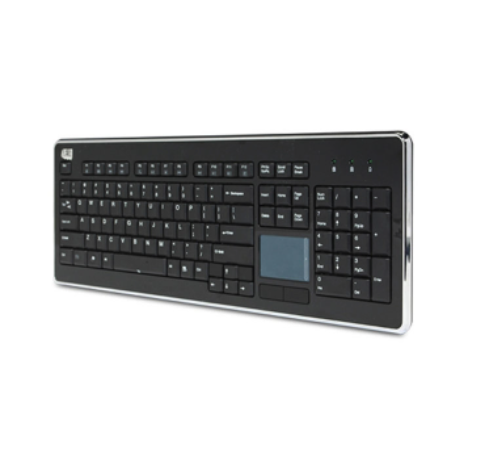 Adesso Keyboard Wired with Touchpad SlimTouch with Metallic Accent – Black Adesso Keyboard Wired with Touchpad SlimTouch with Metallic Accent - Black