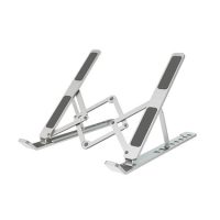 Klipxtreme Laptop/Tablet Portable Stand Ergonomic Aluminum Fits 11- 15.6in Screens Foldable - Silver