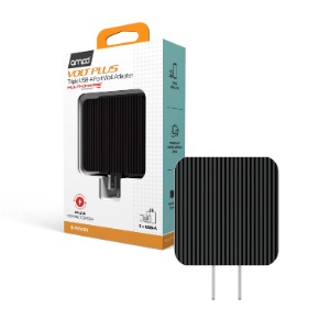 AMPD Wall Charger Volt Plus 3 Port USB-A (5V 2.1A) – Black AMPD Wall Charger Volt Plus 3 Port USB-A (5V 2.1A) - Black